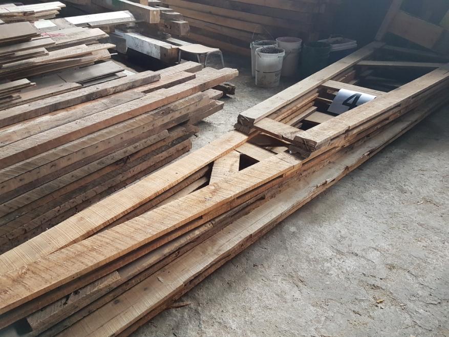 Lote 4, cerchas y tablones estructurales